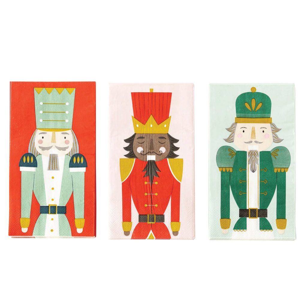 Nutcracker Soldiers Paper Guest Towel Set