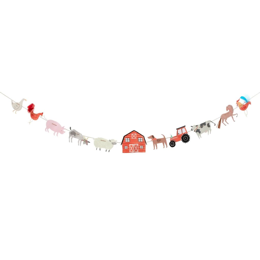 On The Farm Party Garland 6ft