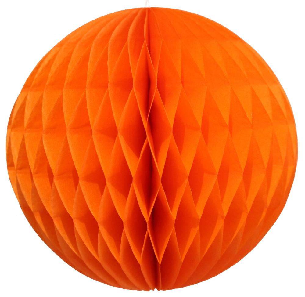 Orange Honeycomb Tissue Ball