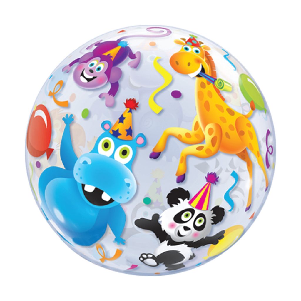 Party Animals Bubble Balloon 22″