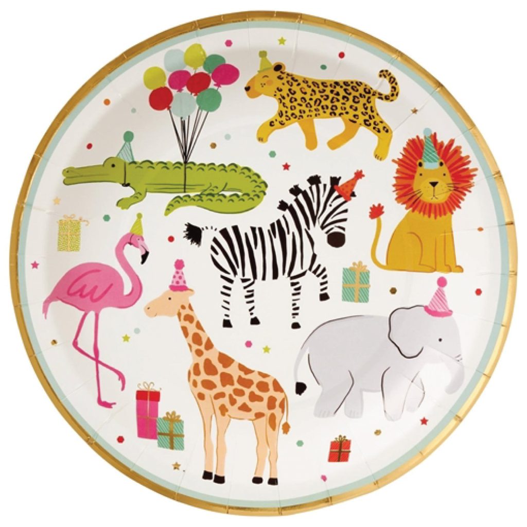 Party Animals Birthday Dinner Plates 8ct