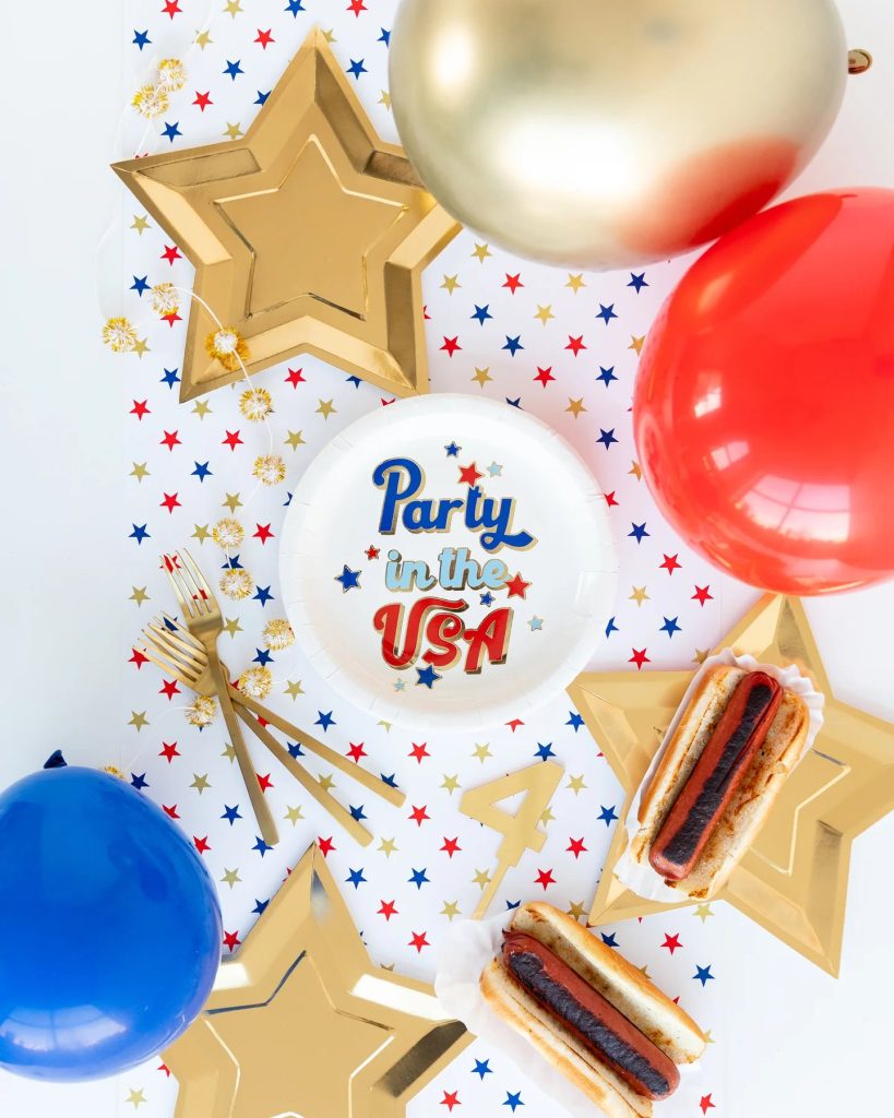 Party In The USA Lunch Plates 8ct