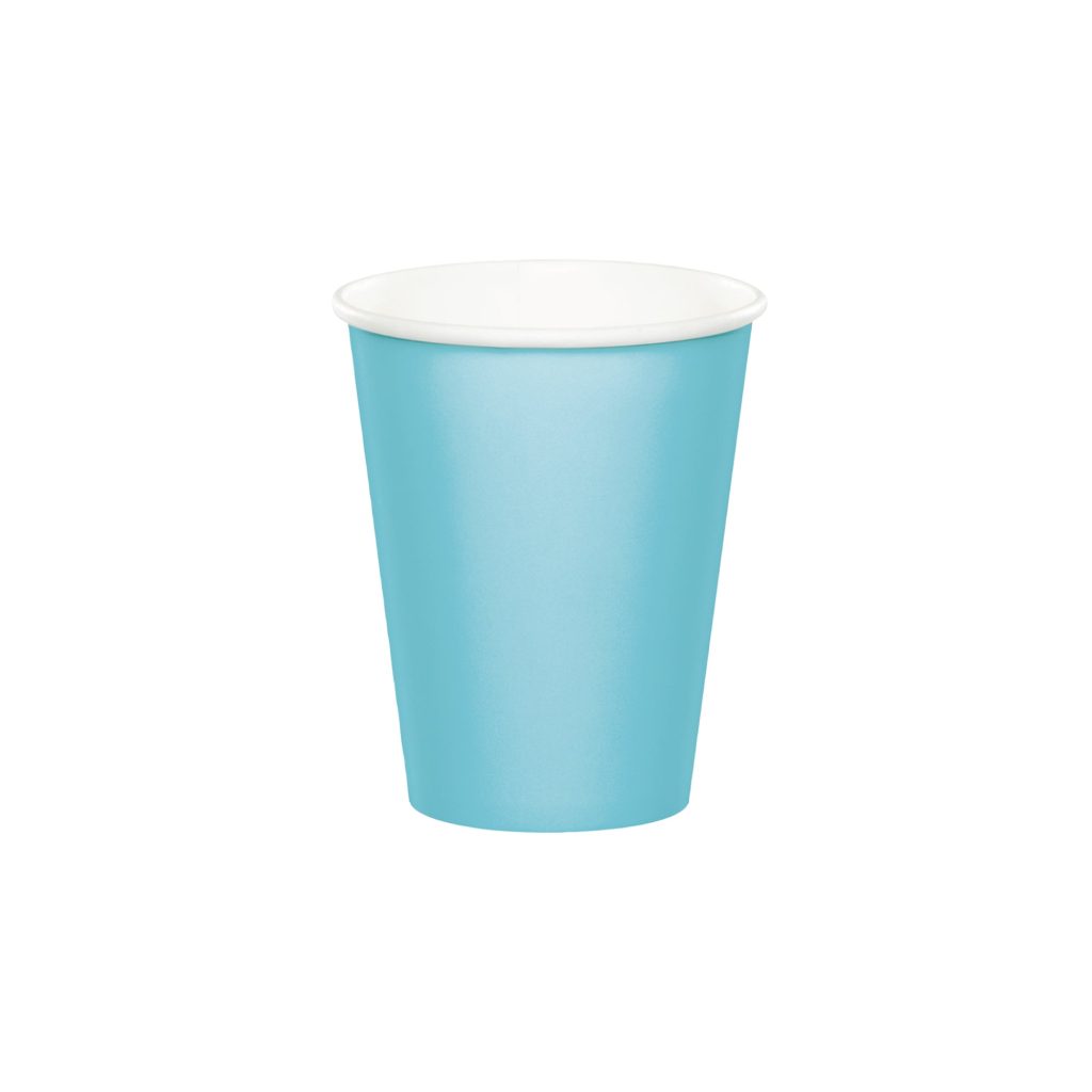 Pastel Light Blue Paper Cups 8ct