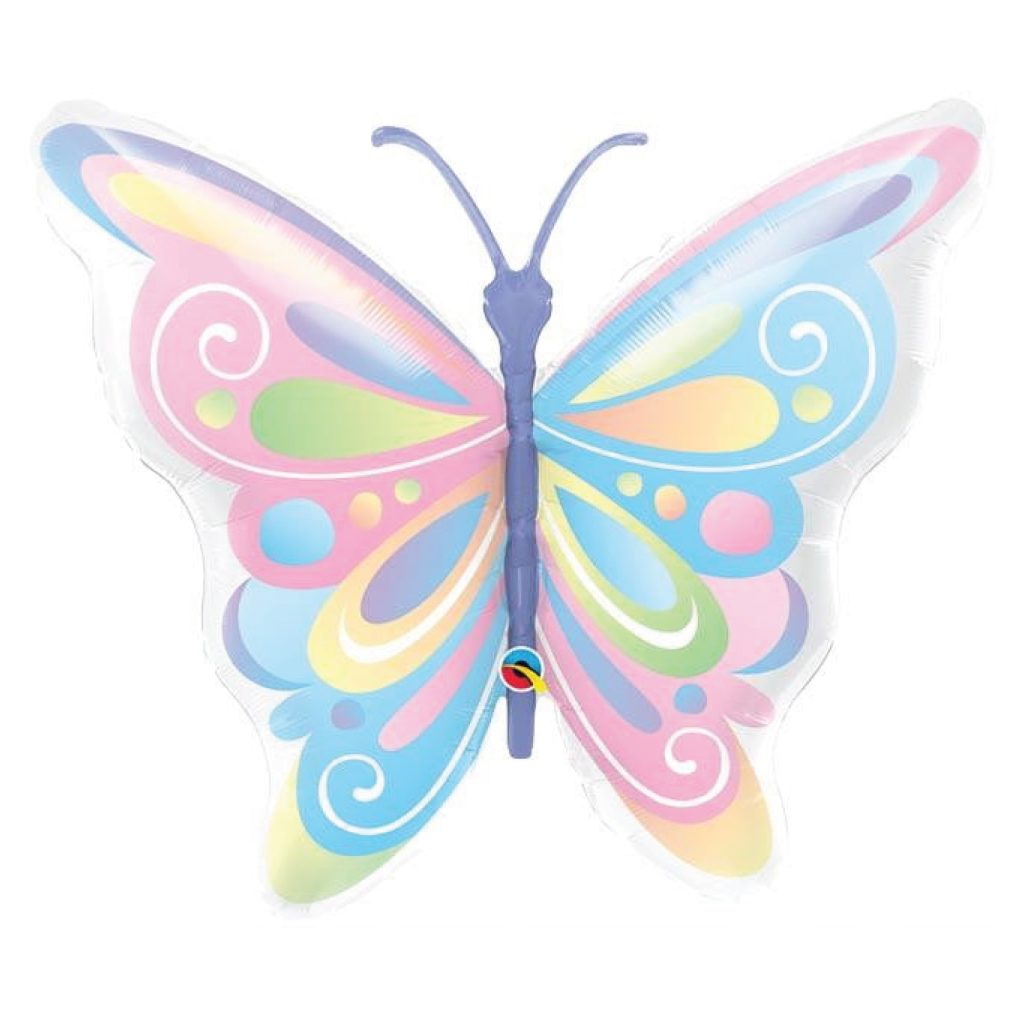 Pastel Butterfly Balloon 40in