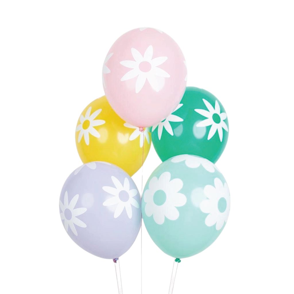 Spring Daisies Latex Balloons 5ct