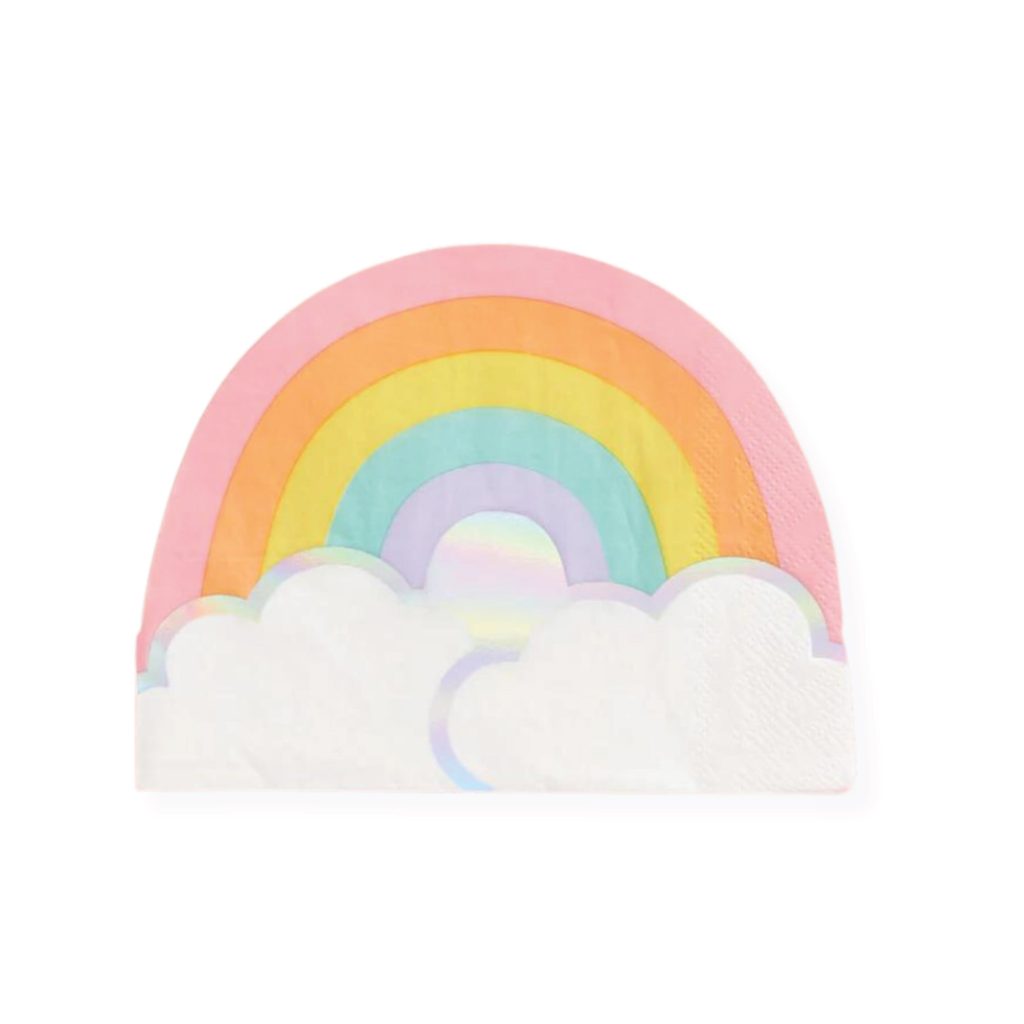 Pastel Rainbow & Clouds Lunch Napkins 25ct