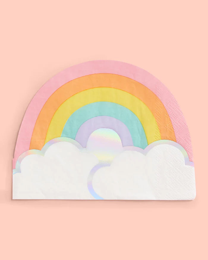 Pastel Rainbow & Clouds Lunch Napkins 25ct