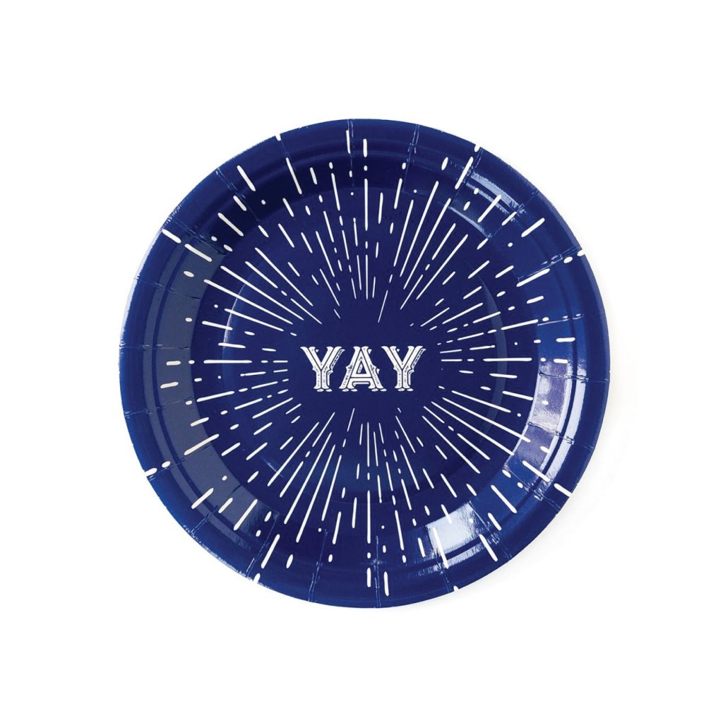 Patriotic YAY Firework Dessert Plates