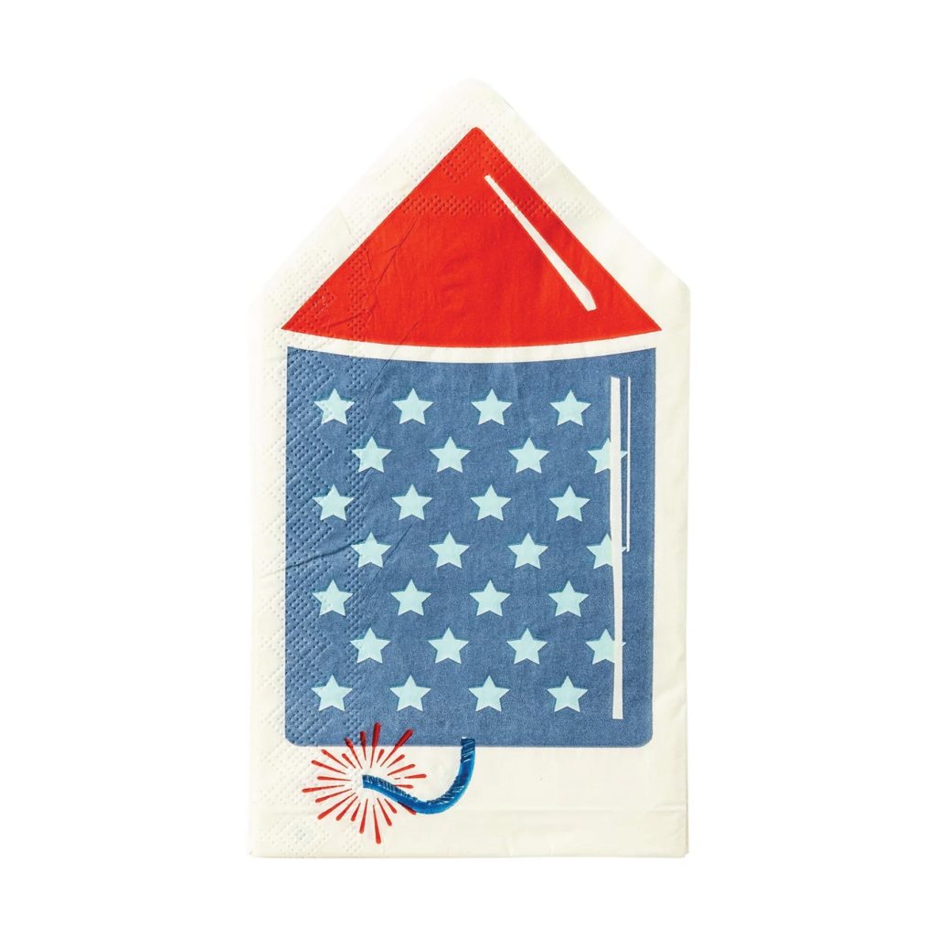 Patriotic Rocket Paper Guest Towels 24ct