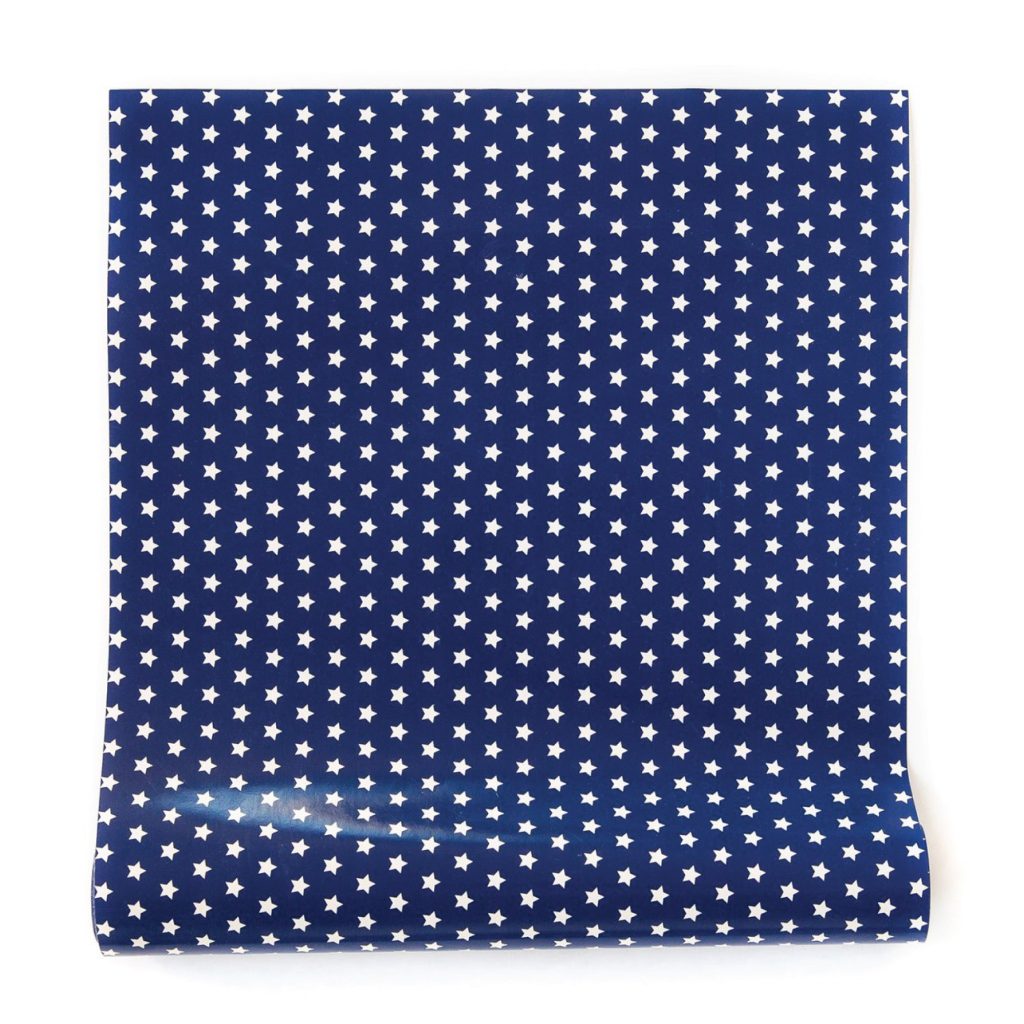 Blue Patriotic Stars Paper Table Runner