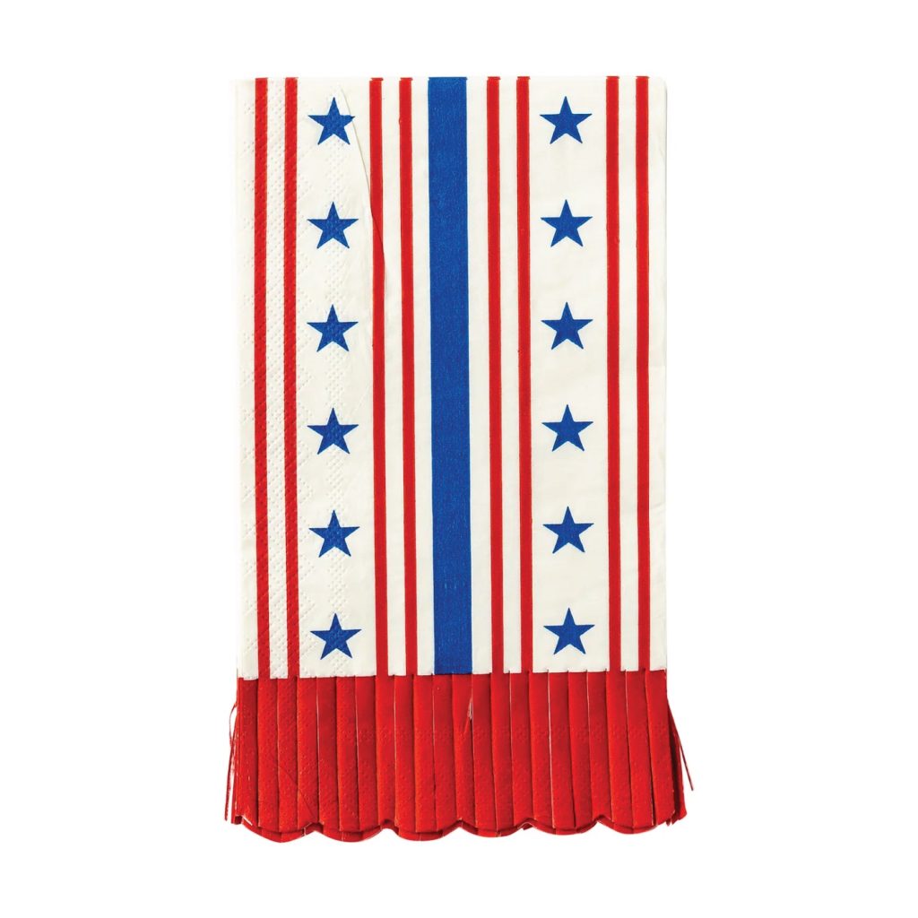 Patriotic Stars & Stripes Paper Guest Towels 24ct