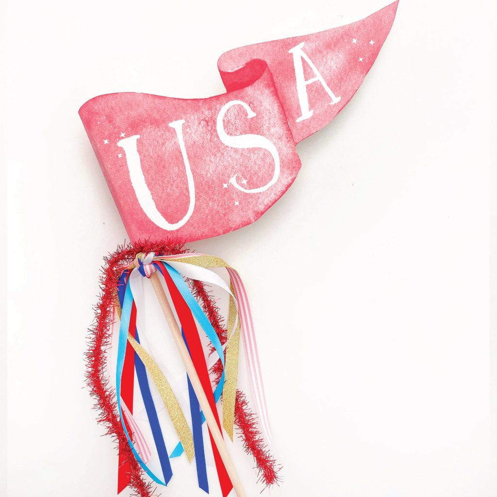 Patriotic USA Pennant Flag