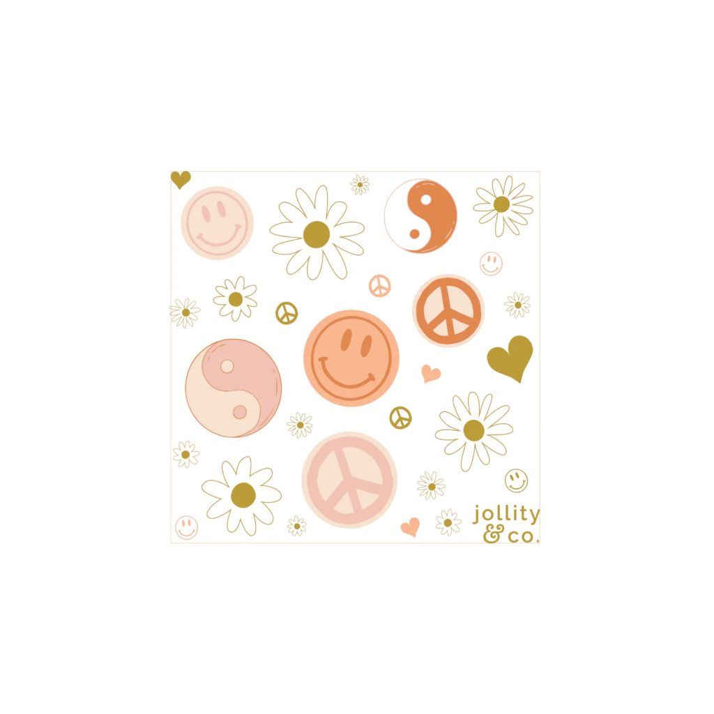 Peace & Love Sticker Sheets 4ct