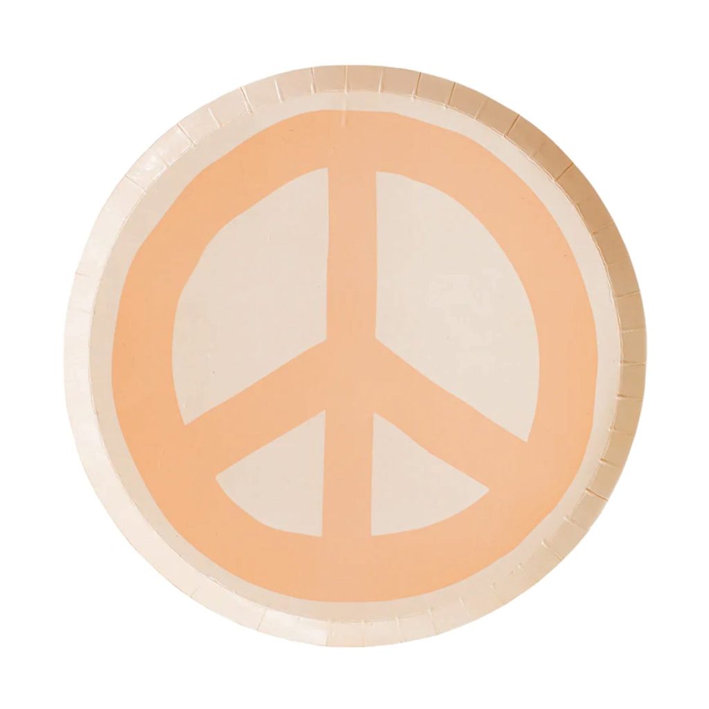 Peace And Love Dessert Plates 8ct