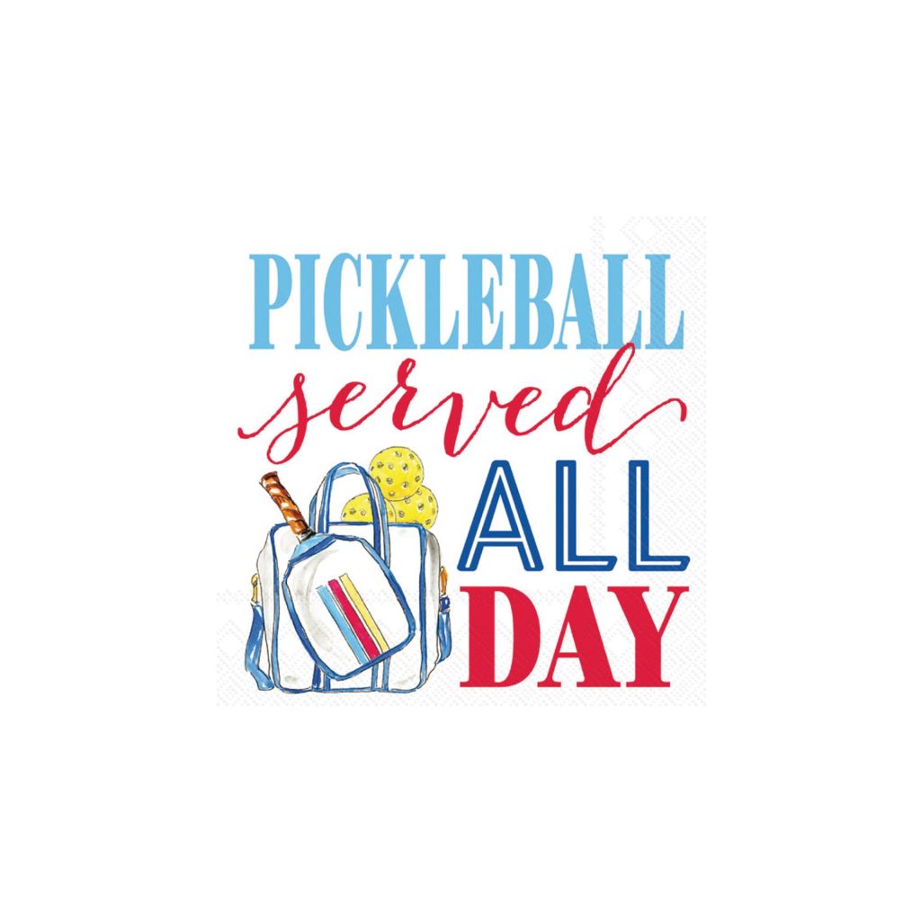 Pickleball Served All Day Dessert Napkins 20ct