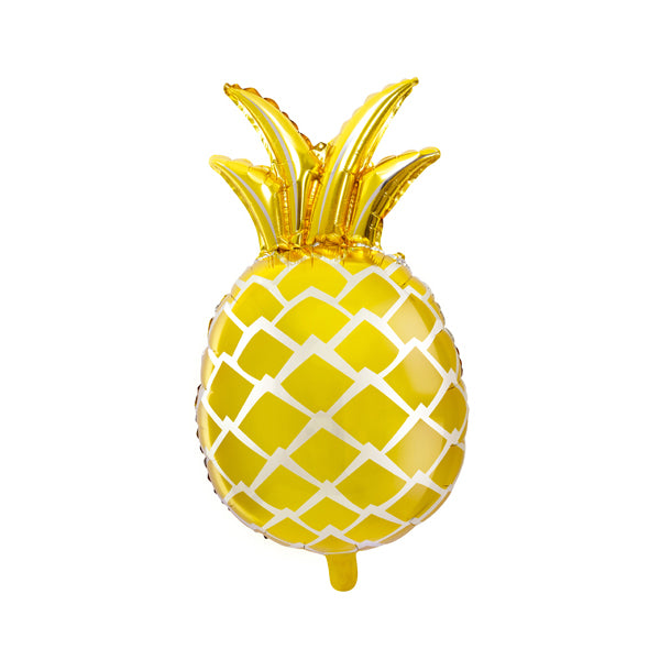 Metallic Gold Pineapple Foil Balloon 25in