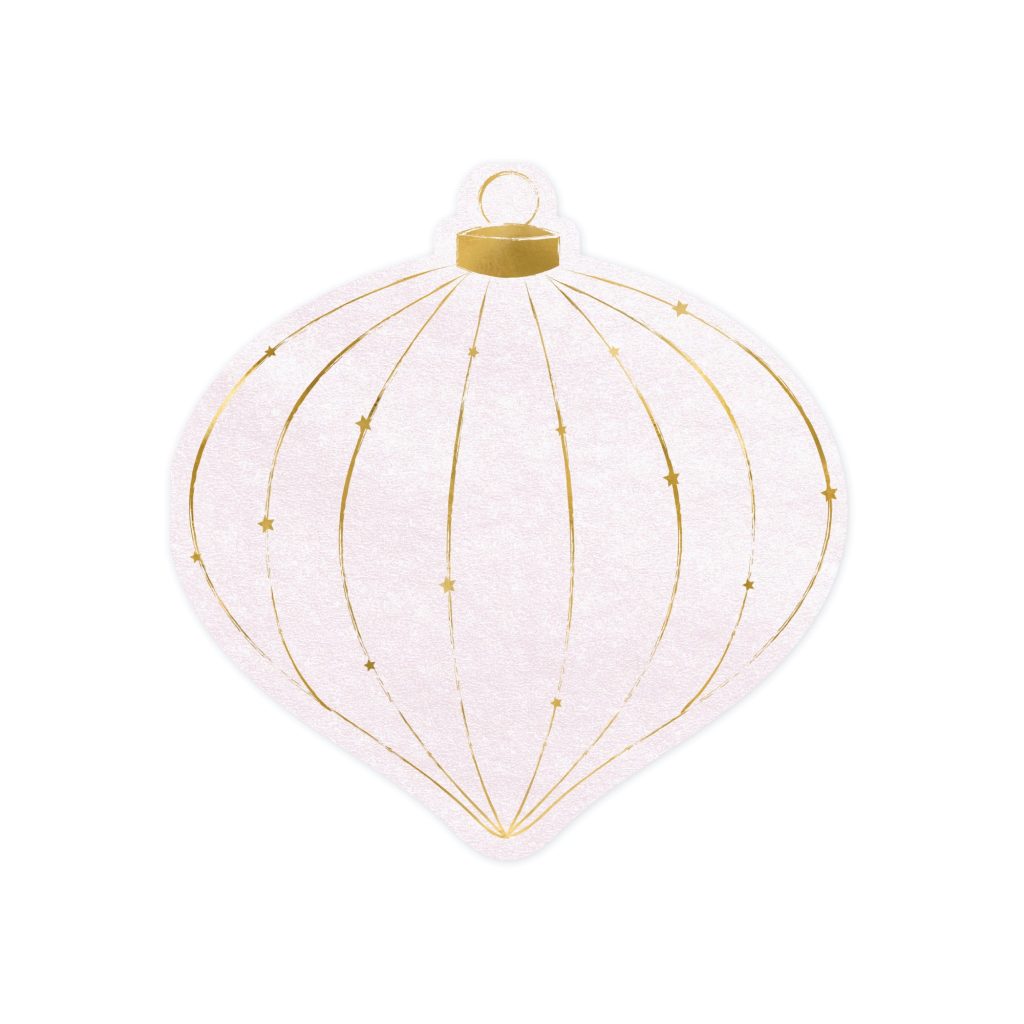 Pink & Gold Christmas Bauble Napkins 20ct