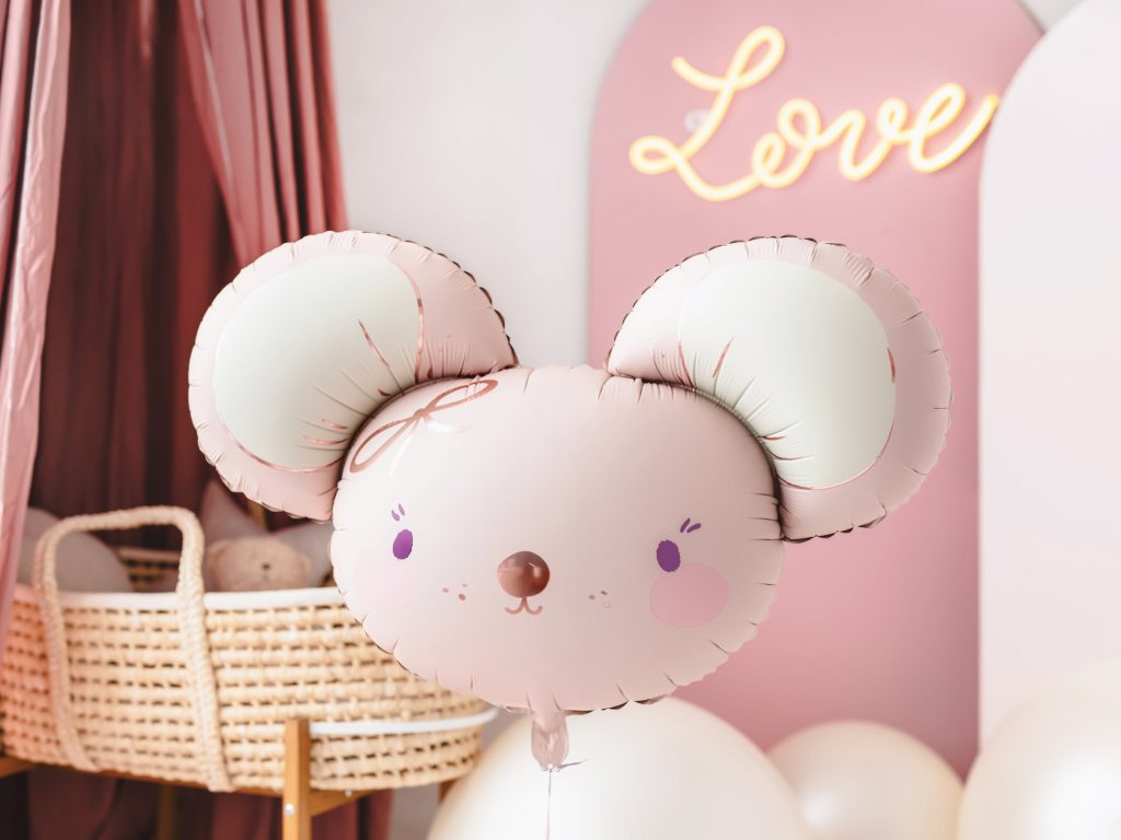 Pink Mouse Balloon 29.5in