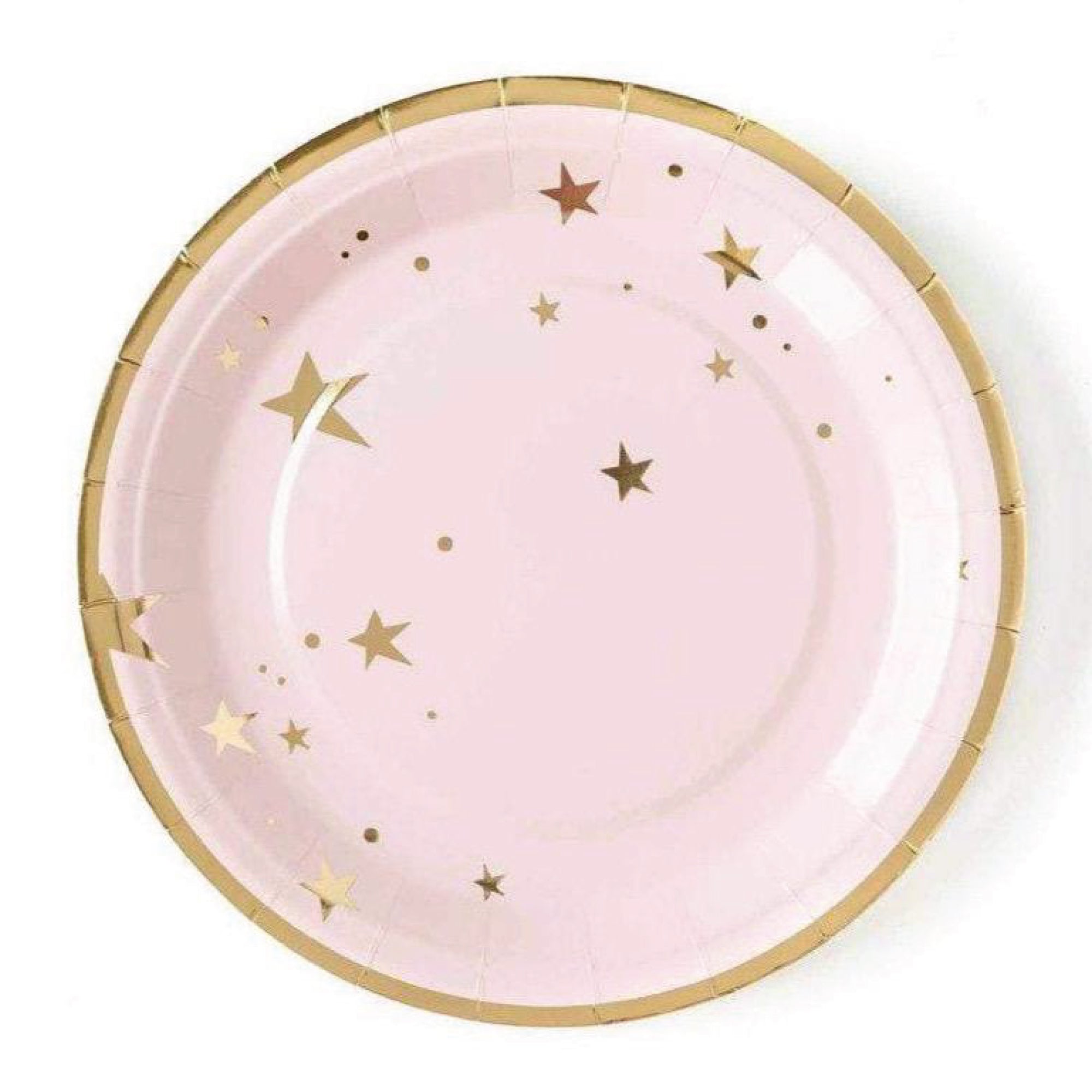 Baby Pink Star Lunch Plates 8ct