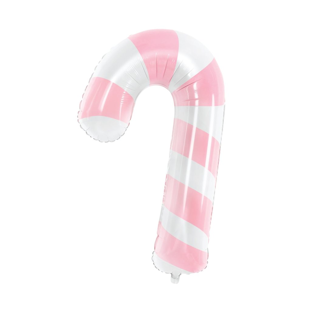 Pink Candy Cane Foil Balloon 32″