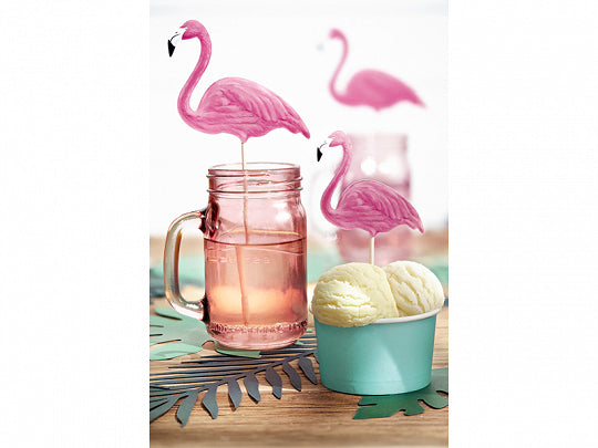 Pink Flamingo Cake Toppers