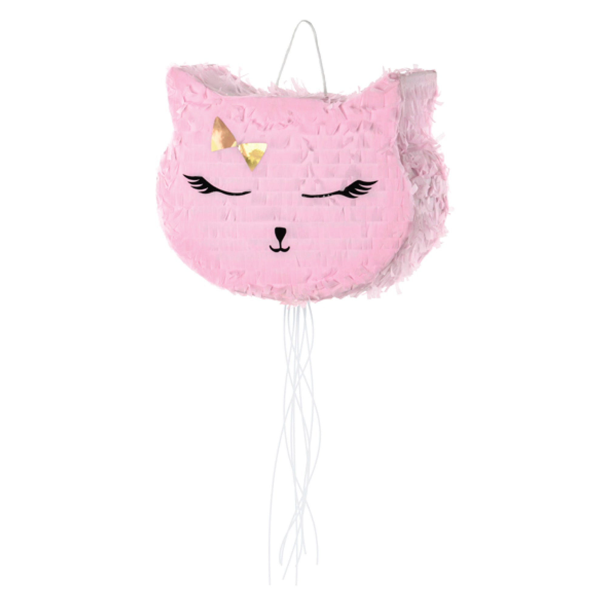 Pink Kitty Cat Pull Piñata