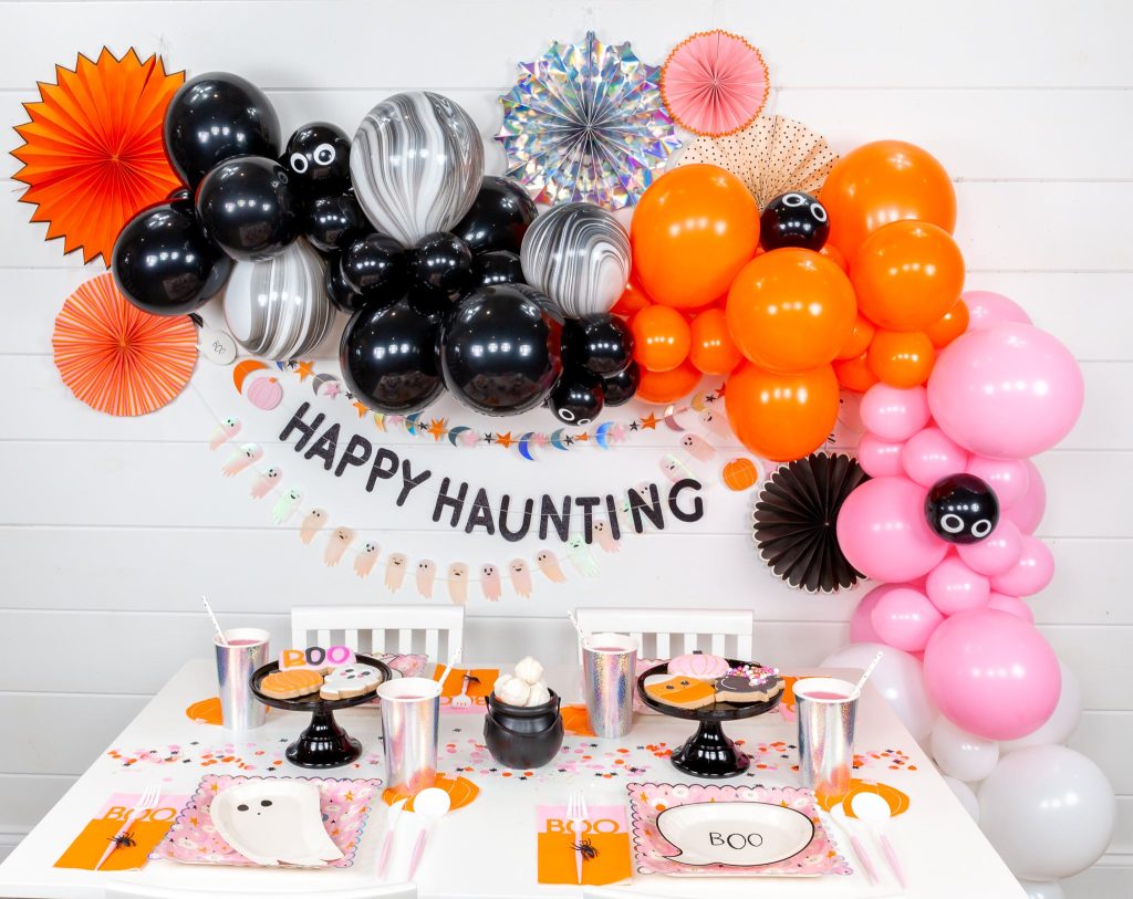 Happy Haunting Halloween Balloon Garland Kit 8ft