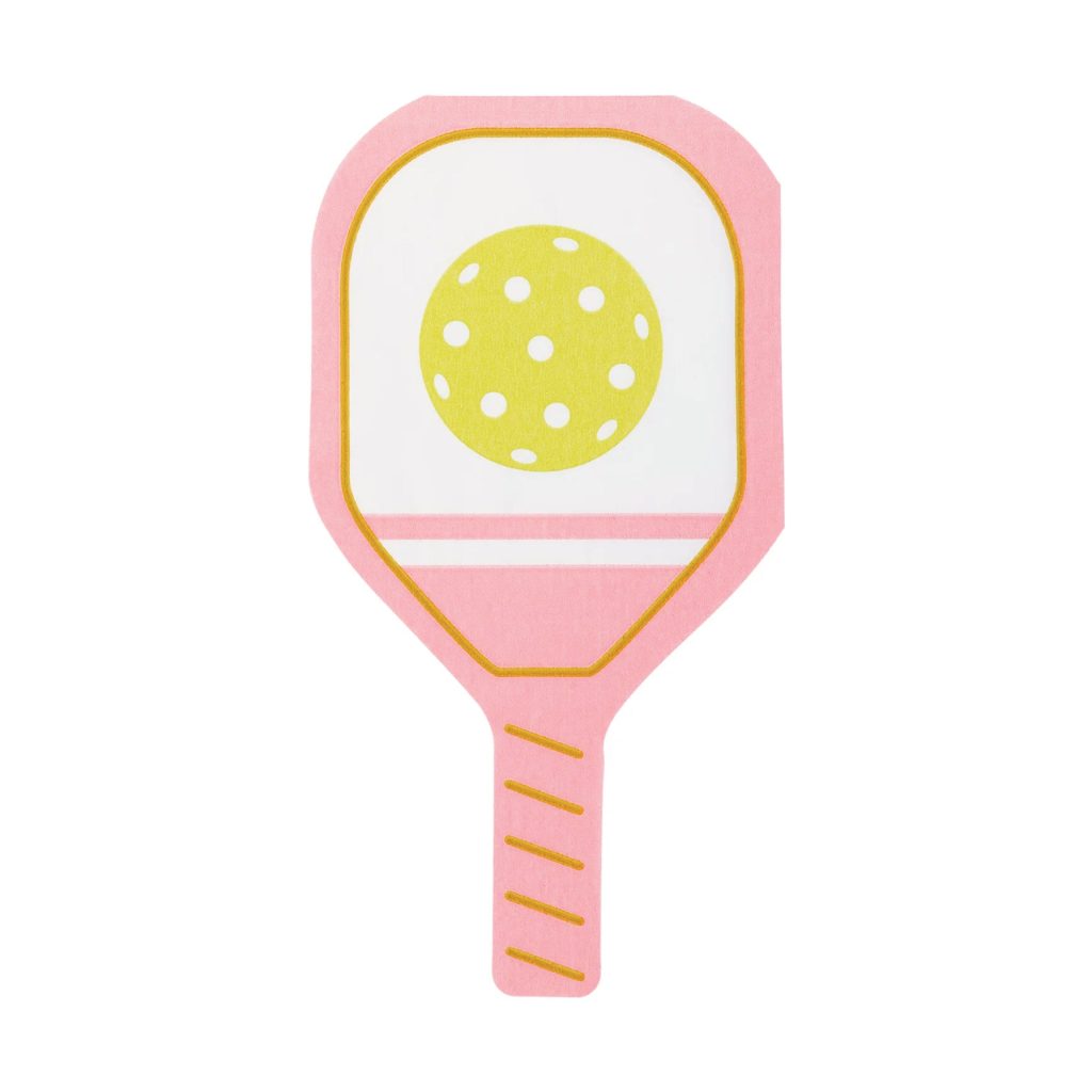 Pink Pickleball Paddle Lunch Napkins 18ct