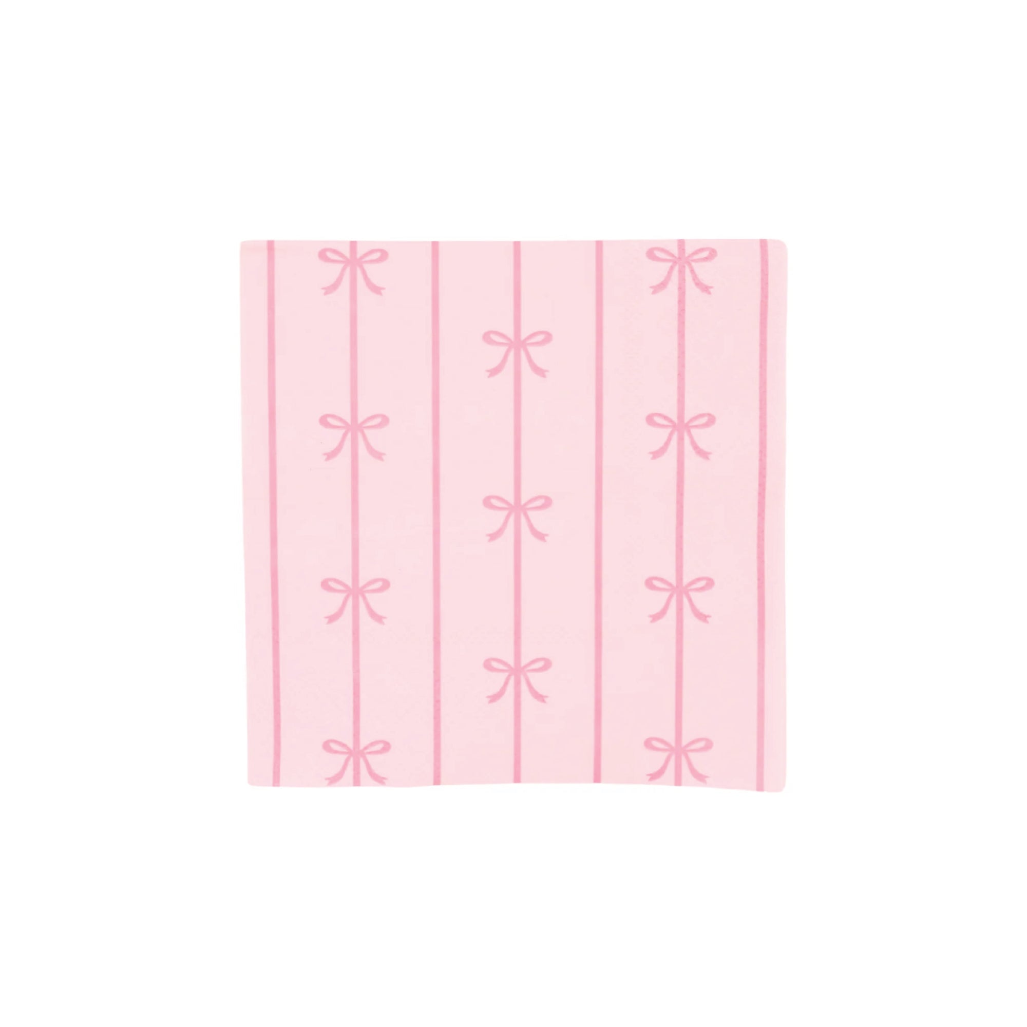 Signature Pink Bow Dessert Napkins 20ct