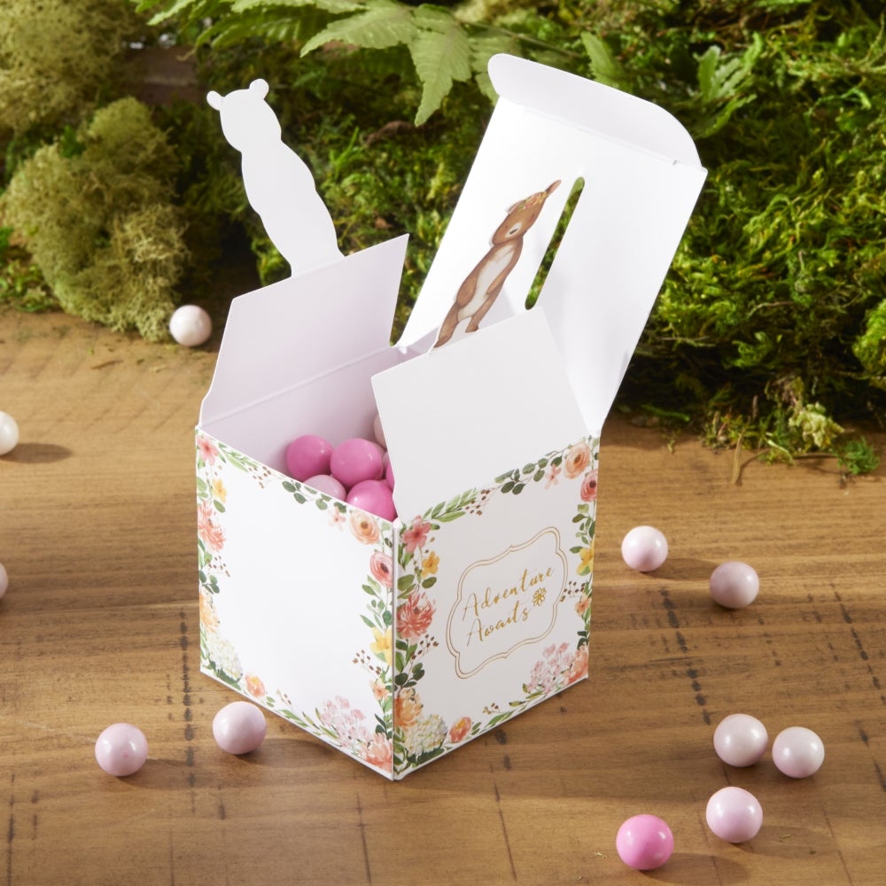 Floral Woodland Baby Favor Boxes 24ct