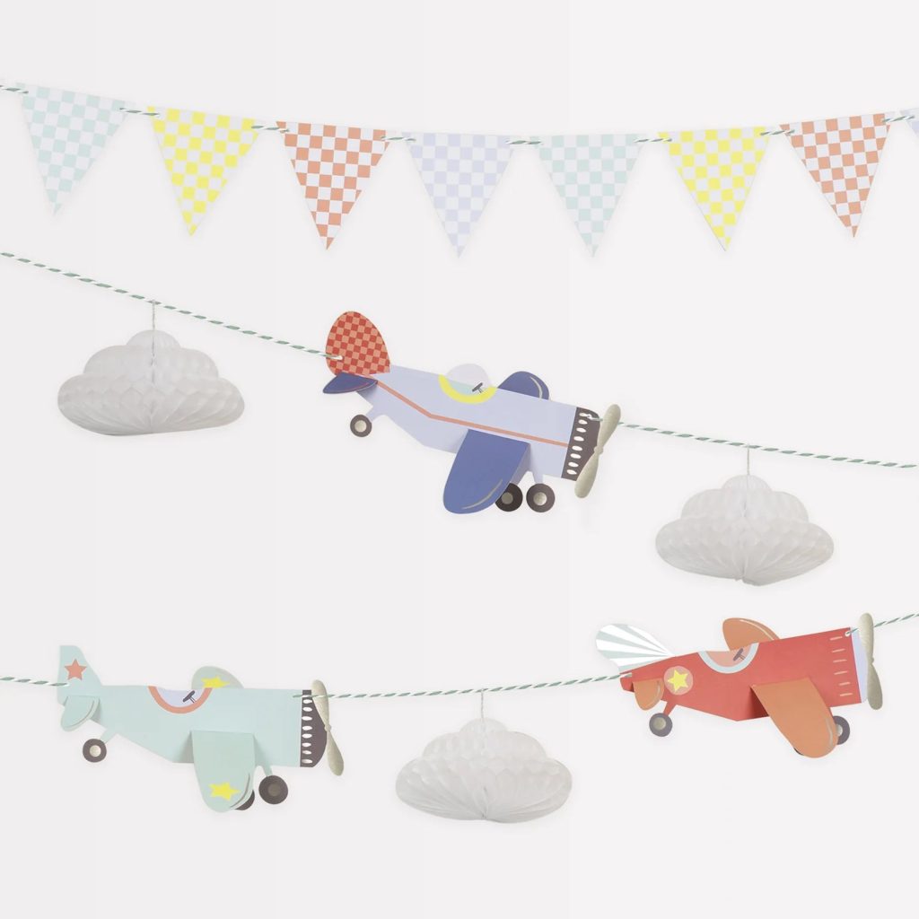 Airplane Party Garland Set 7ft