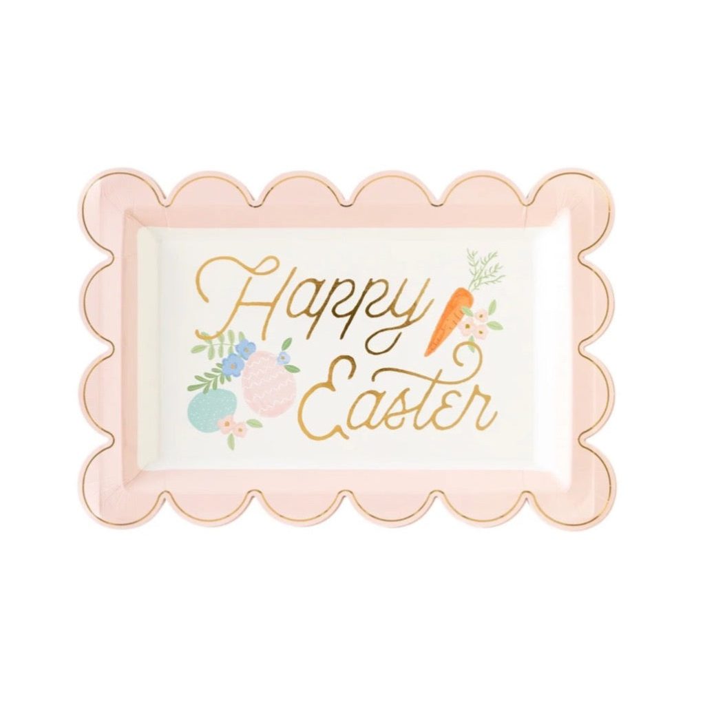 Pastel Easter Appetizer Plates 8ct