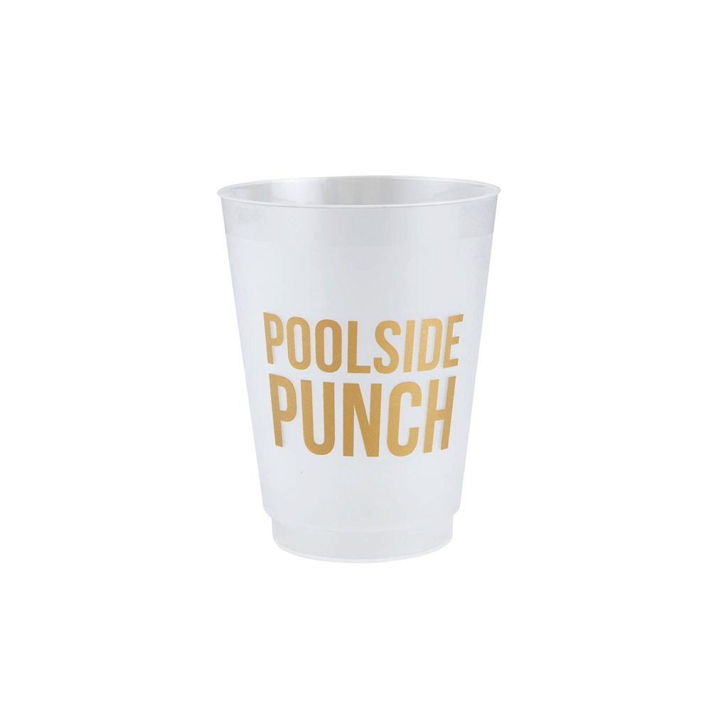 Poolside Punch Frosted Plastic Cups 8ct