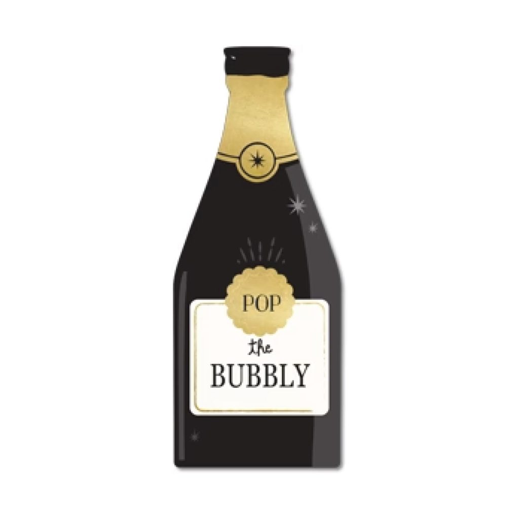 Pop The Bubbly Bottle Lunch Napkins 18ct