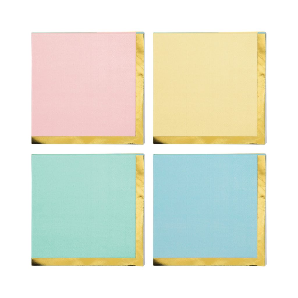 Pretty Pastel Dessert Napkins 16ct