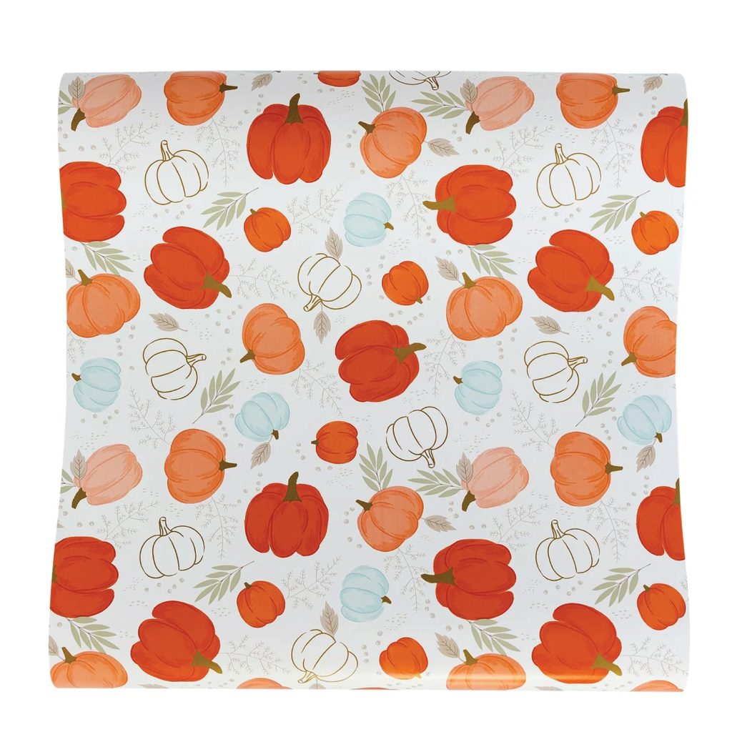 Pumpkin Patch Paper Table Runner 10ft