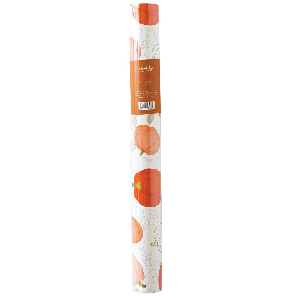 Pumpkin Patch Paper Table Runner 10ft