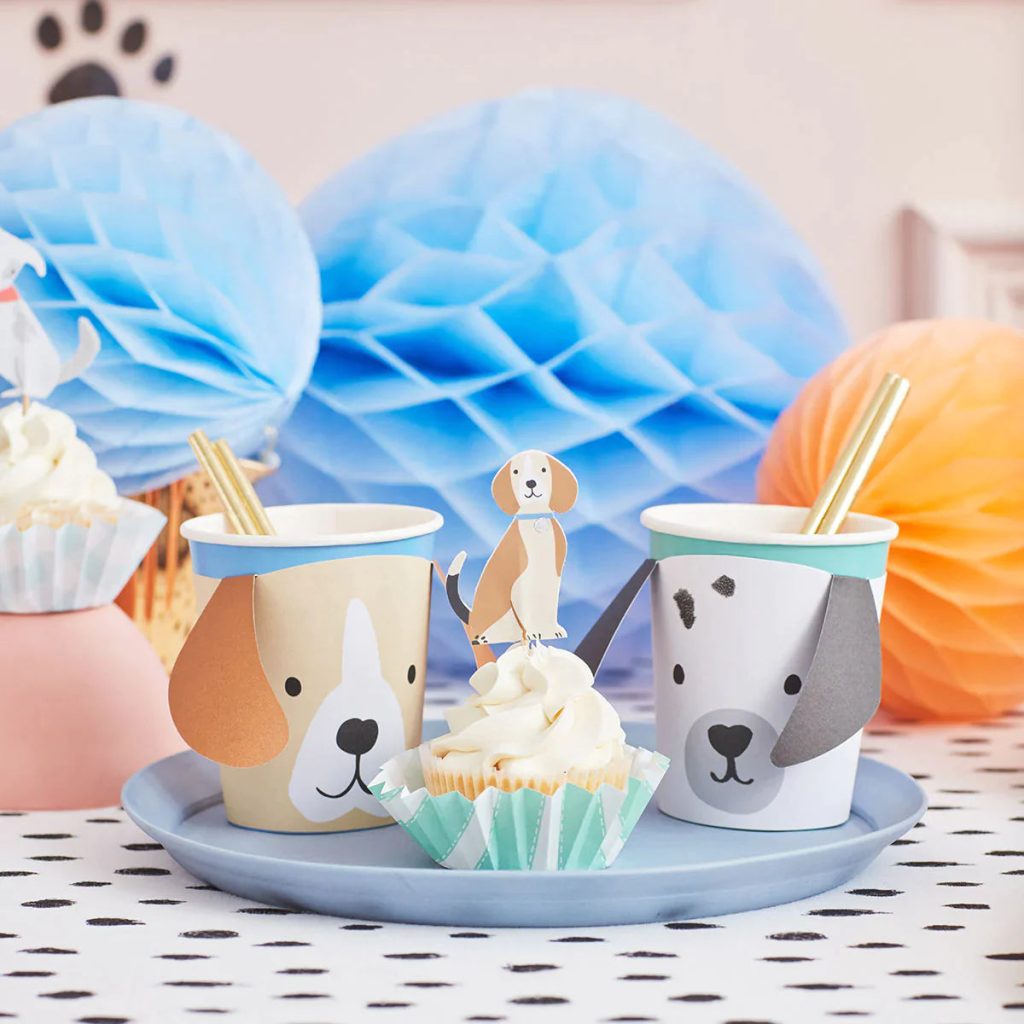 Puppy Party Paper Cups 8ct