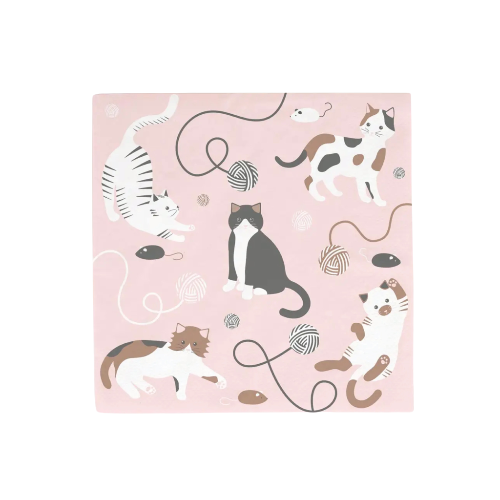 Purrfect Cat Lunch Napkins 20ct