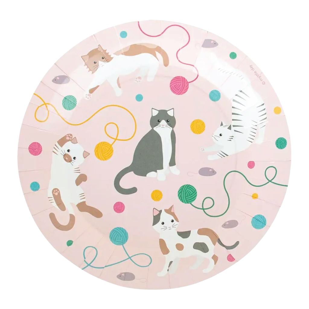 Purrfect Cat Lunch Plates 8ct