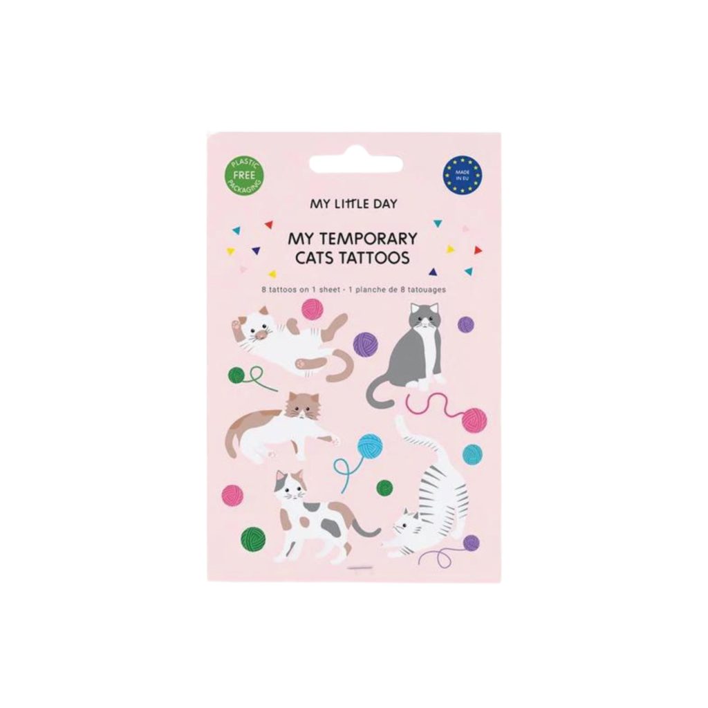 Purrfect Cat Temporary Tattoos 8ct