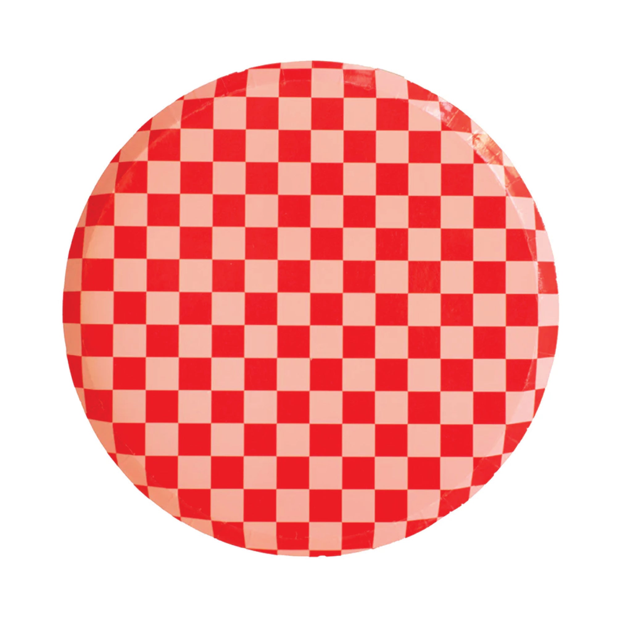 Red Checkered Dessert Plates 8ct