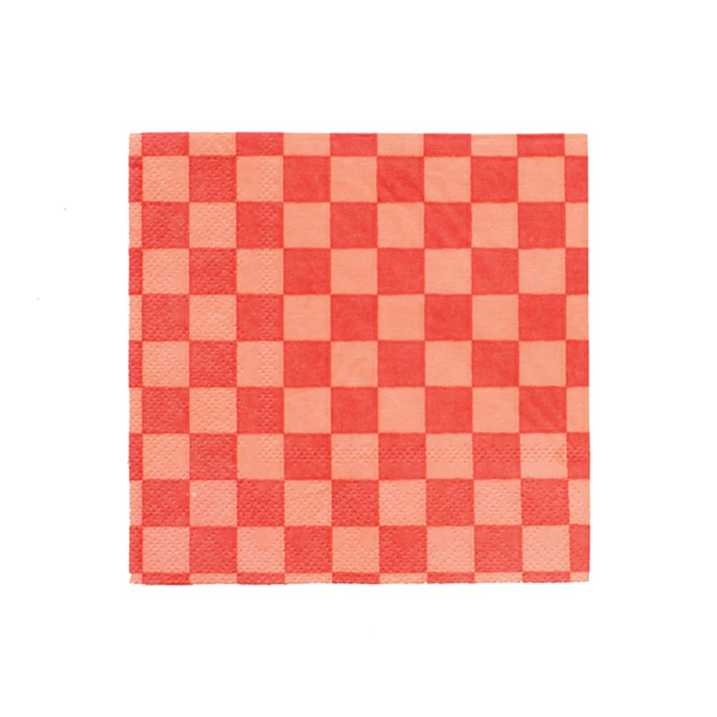 Red Checkered Lunch Napkins 16ct