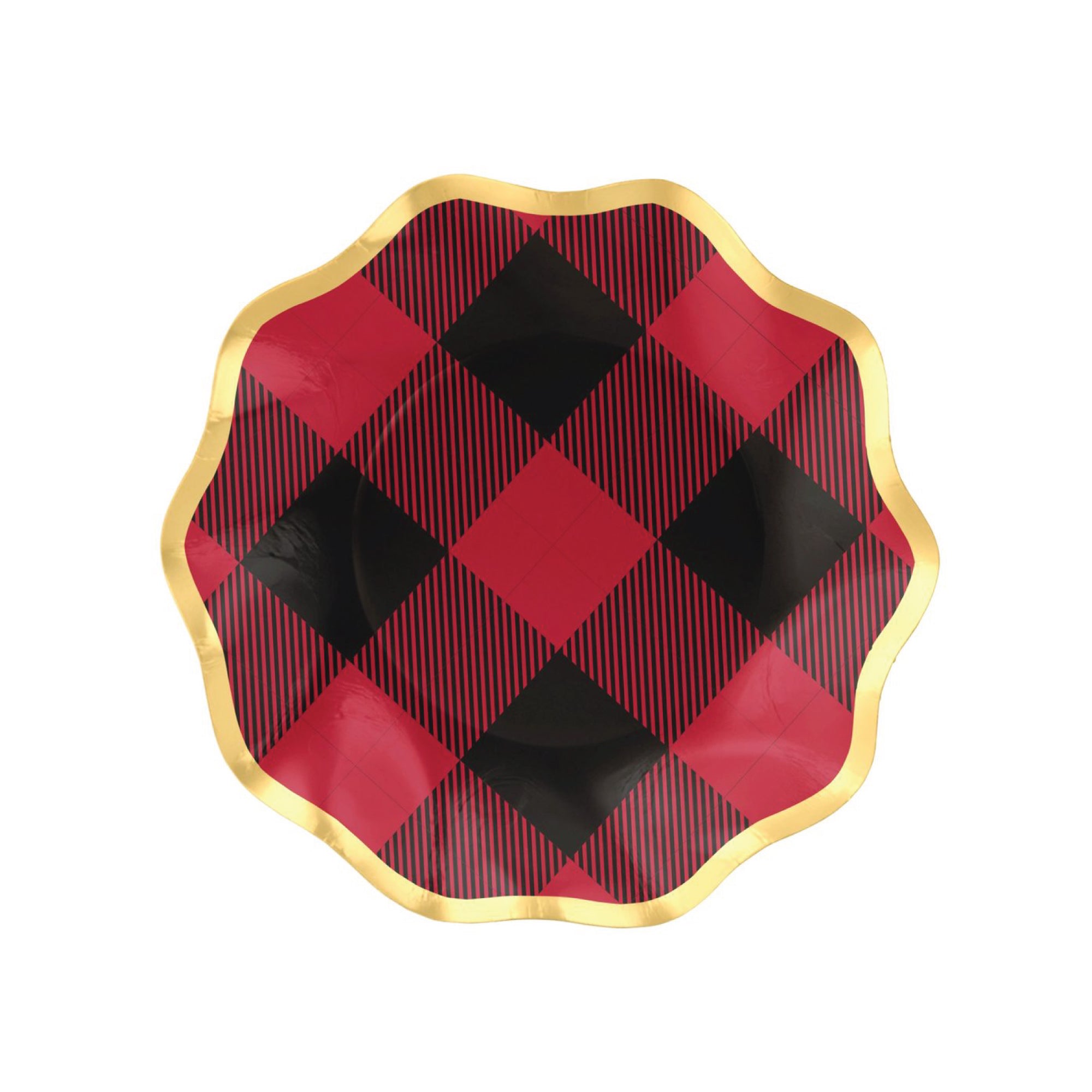 Red & Black Buffalo Check Dessert Plates 8ct