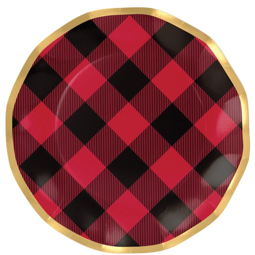 Red & Black Buffalo Check Dinner Plates 8ct