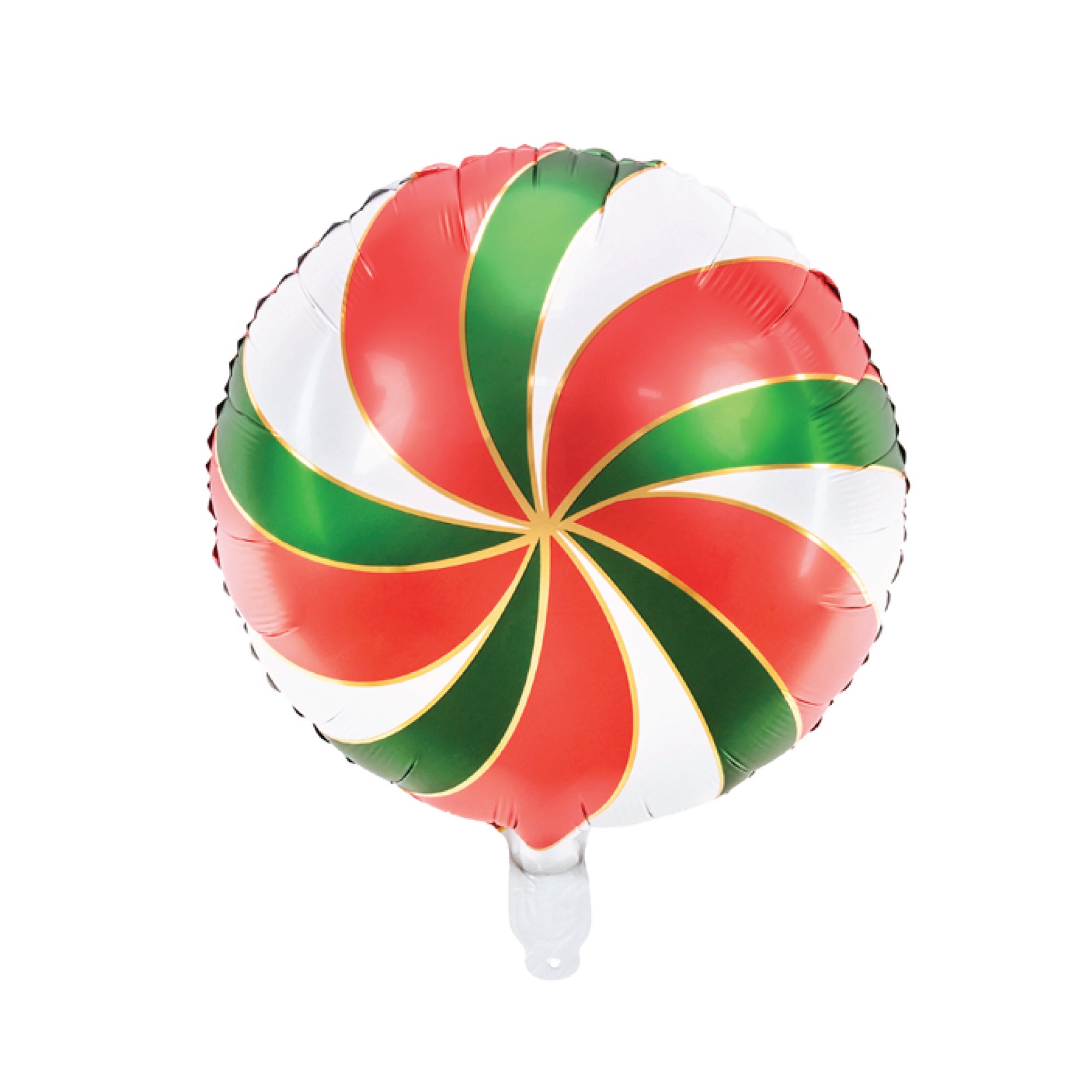 Red & Green Swirly Lollipop Foil Balloon 14in