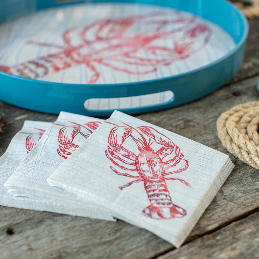 Lobster Dessert Napkins 20ct