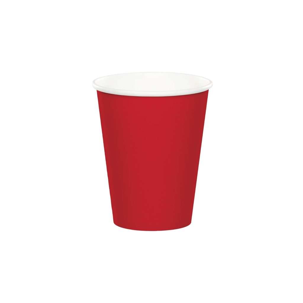 Red Paper Cups 8ct