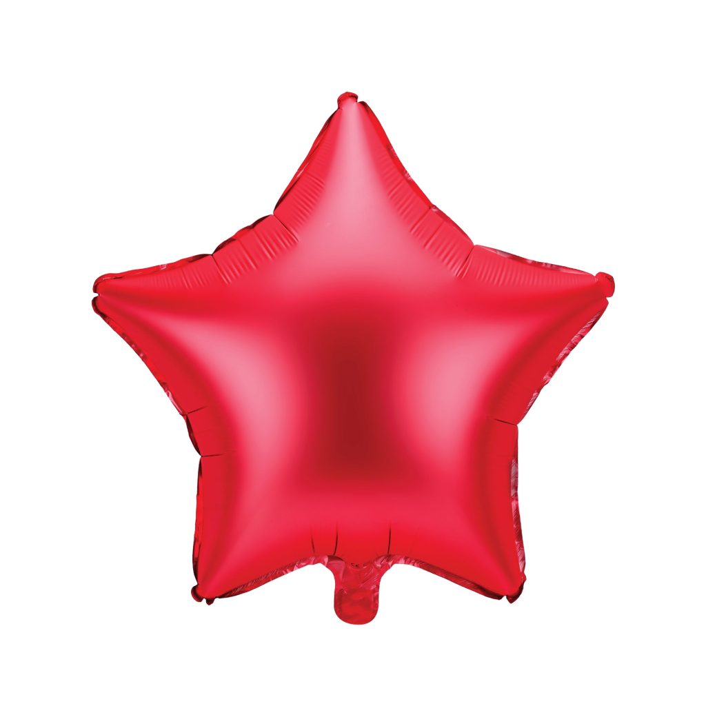 Red Star Foil Balloon 19in