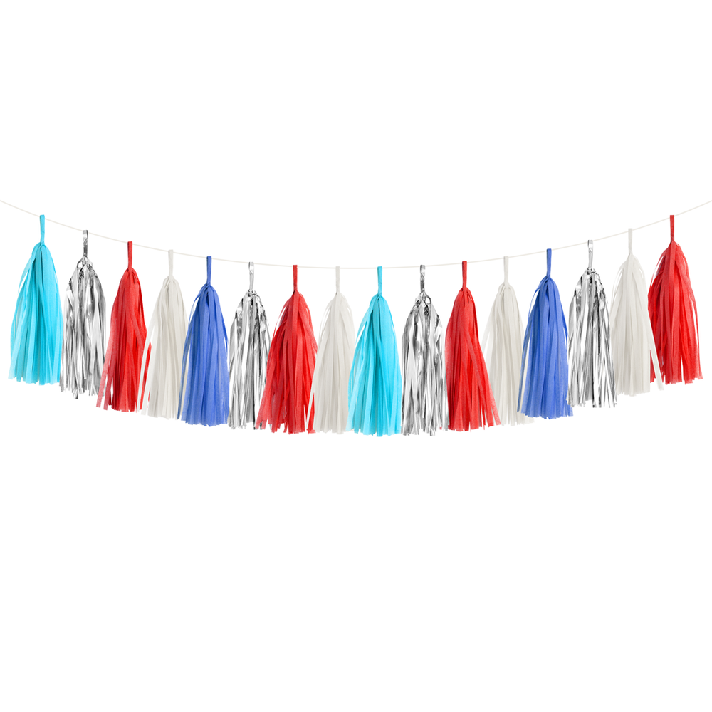 Patriotic Tissue Tassel Garland Kit